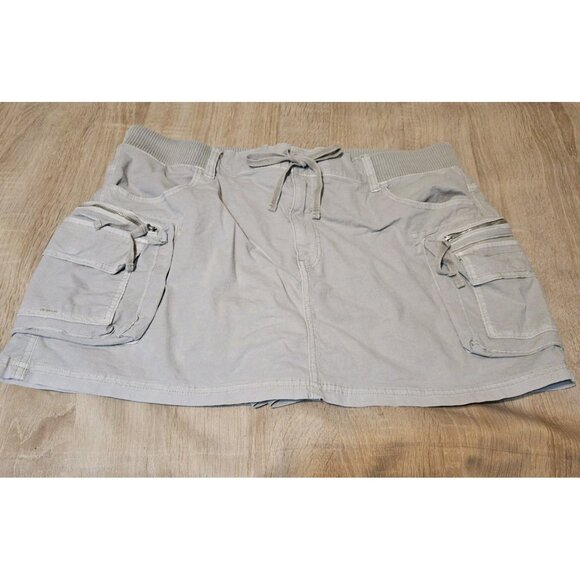 American Eagle Plus Size 18 Light Brown Short Cargo Skort Y2K - Picture 1 of 7